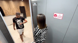 nasty married neighbor cornered me on elevator, got his bj, nailed my beaver nearly got caught