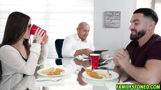 Stepbro walks in on stepsis taking a shower 2