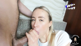 Marvelous young college girl enjoys to be plumbed in her bootie and internal cumshot