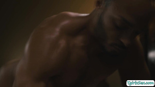 Busty brunette tbabe massage and analed