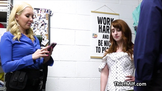 Milf guard enjoys cock and pussy at the office