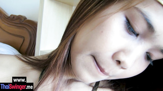 Passion solo action with hot Asian teen