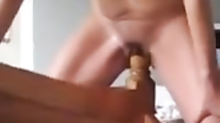 Masturbating on my bed post