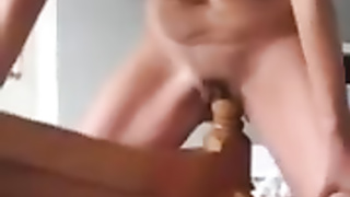 Masturbating on my bed post