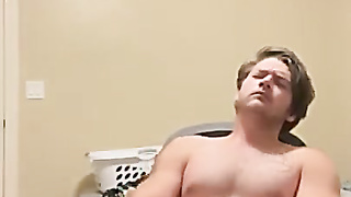 Man Shoots A Load a ginormous stream in a protection for you