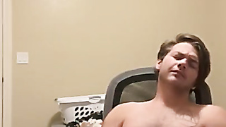 Man Shoots A Load a ginormous stream in a protection for you