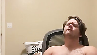 Man Shoots A Load a ginormous stream in a protection for you