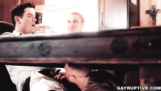 Dakota Payne Gets Blowjob Under the Table