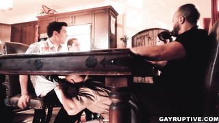 Dakota Payne Gets Blowjob Under the Table