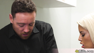 MILF boss orders employee to fuck her