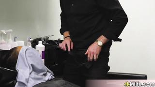 MILF boss orders employee to fuck her