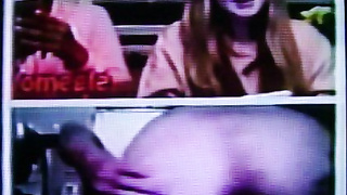 2 horny College girls, Black & White, hot with dirty delight (+ sound ) 2