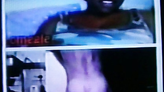 Horny Black College girl gives a huge tit to my hot show (+ sound )