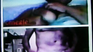 Horny Black College girl gives a huge tit to my hot show (+ sound )