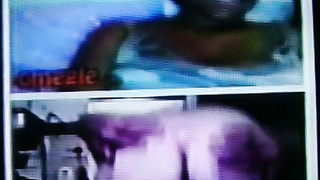 Horny Black College girl gives a huge tit to my hot show (+ sound )