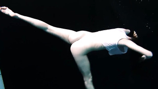 Greatest gals swim bare underwater