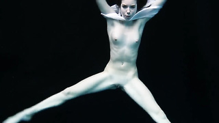 Greatest gals swim bare underwater