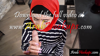 Arab teen learns how to suck a dick