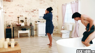 Hooked stepson wanted big tits stepmom