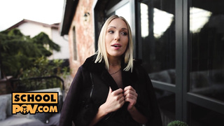 POINT OF VIEW - Plowing your schoolgirls COUGAR step-mom Angelika Grays