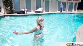 Pool guy has to massage and fuck a MILF