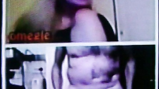 Horny blonde College girl delighted by my hot show (+ sound )/