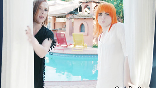 Threesome sex with transgender Shiri and Jean