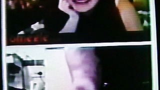 Horny College girl delighted by my dirty hot show (+ sound )