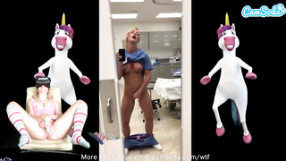 Smallish Towheaded Teenager Spunks Rock Hard During VR Onanism Sesh