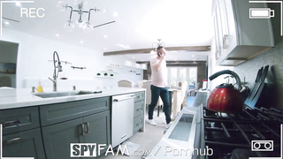 SPYFAM Wild Step Sister-In-Law Leaves Faux-Cock In Dishwasher