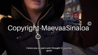 Maevaa Sinaloa - Manhunt in Paris, I plow with ADVERTISEMENT Laurent in front of my bf - Dual facial cumshot