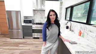 Alexa used her mouth to take care Allen's hard boner