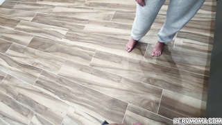 Alexa used her mouth to take care Allen's hard boner