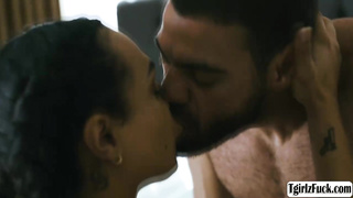 Busty transsexual Eva Maxim fuck stepdad