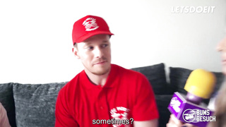 Insane Adult Movie Star July Johnson Plumbs German Delivery Stud After Conversation - LETSDOEIT