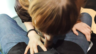 We went to prefer her clothes and she got crazy in the locker guest room