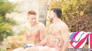 Ian Holms and Vincent OReilly sucking each others cocks