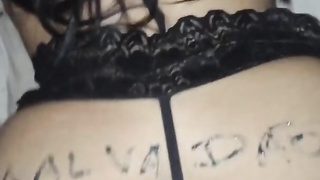 Grubby minded, Brasilian dark-haired with yam-sized bra-stuffers, Jade Kush is pummeling one of her classmates