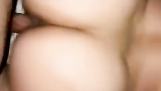 POINT OF VIEW Latina wifey takes wood then rails