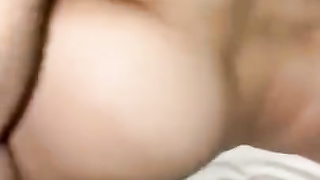 POINT OF VIEW Latina wifey takes wood then rails