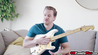 Big ass Latin stepsis fucked by musician