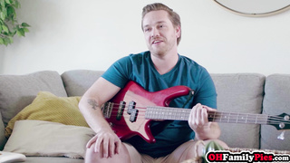 Big ass Latin stepsis fucked by musician