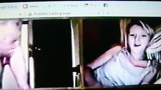 She trys to look away but can't resist my [censored]-hot show (+ commentary )