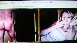 She trys to look away but can't resist my [censored]-hot show (+ commentary )