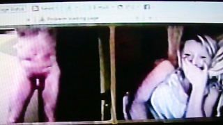 She trys to look away but can't resist my [censored]-hot show (+ commentary )