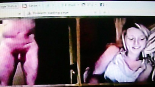 She trys to look away but can't resist my [censored]-hot show (+ commentary )