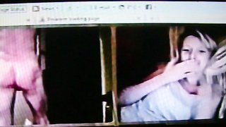 She trys to look away but can't resist my [censored]-hot show (+ commentary )