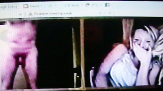 She trys to look away but can't resist my [censored]-hot show (+ commentary )