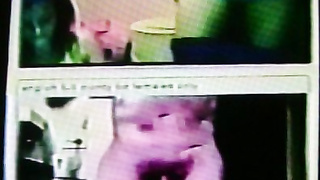 2 horny College girls add their bare asses to my hot show (+ sound )