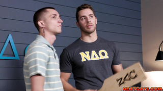 Gay stepbrothers fucking in fraternity